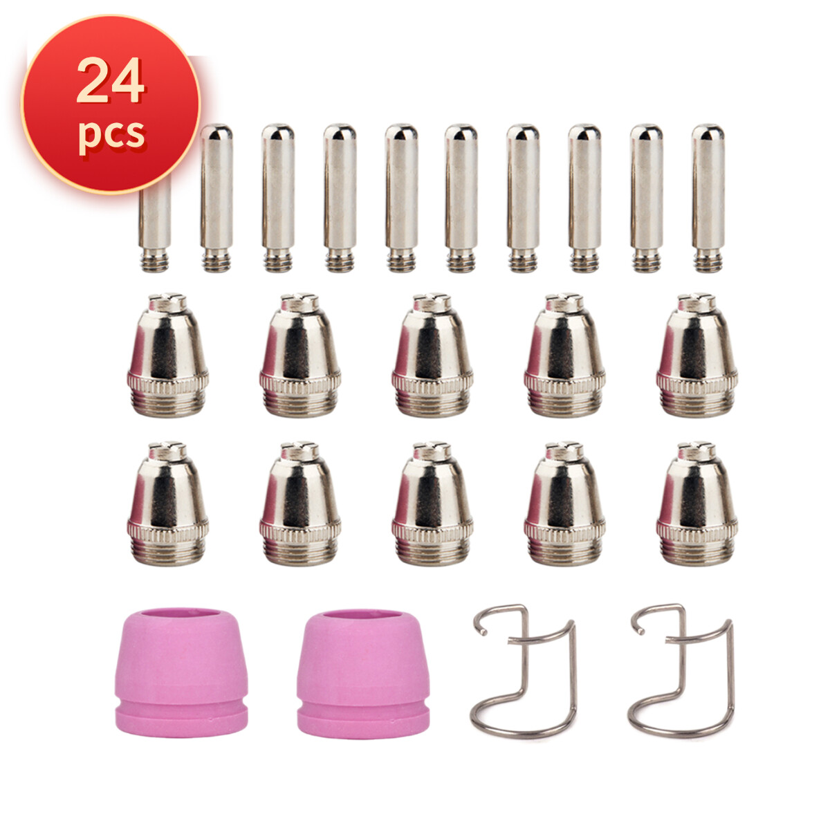 24 pcs Consumables Kit fit HEROCUT CUT50Pi Plasma Cutter