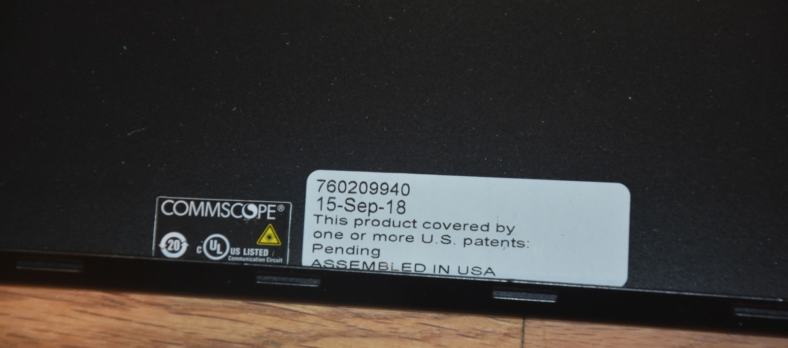 CommScope SYSTIMAX HD-1U Sliding Shelf w/ 4 24LC to 1X24F Multimode MPO Modules