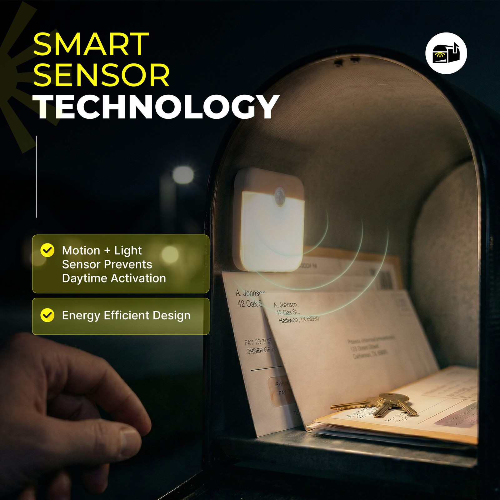 Mailbox Light with Motion Sensor – Automatic Interior Mailbox Illumination