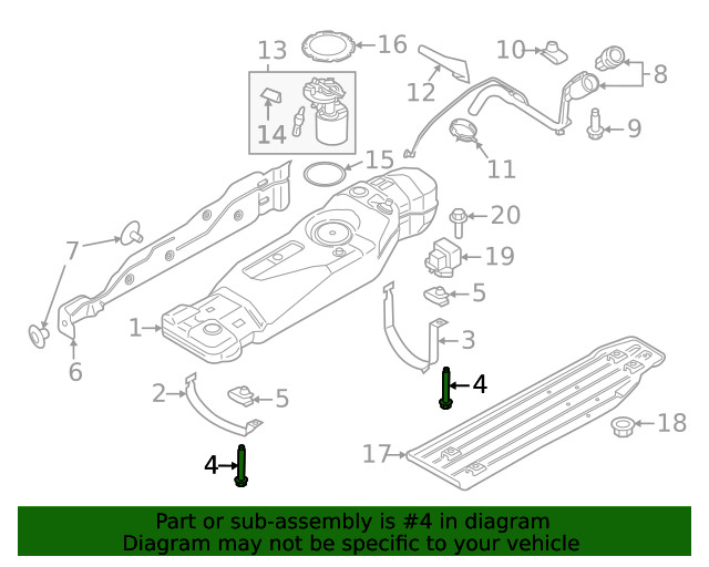 Genuine Ford Support Strap Bolt W718578-S439
