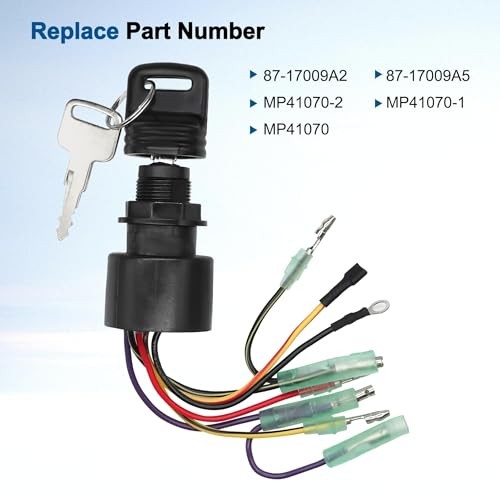 Boat Ignition Switch with Key Fit for Mercury, for Boat Engine Ignition Switch