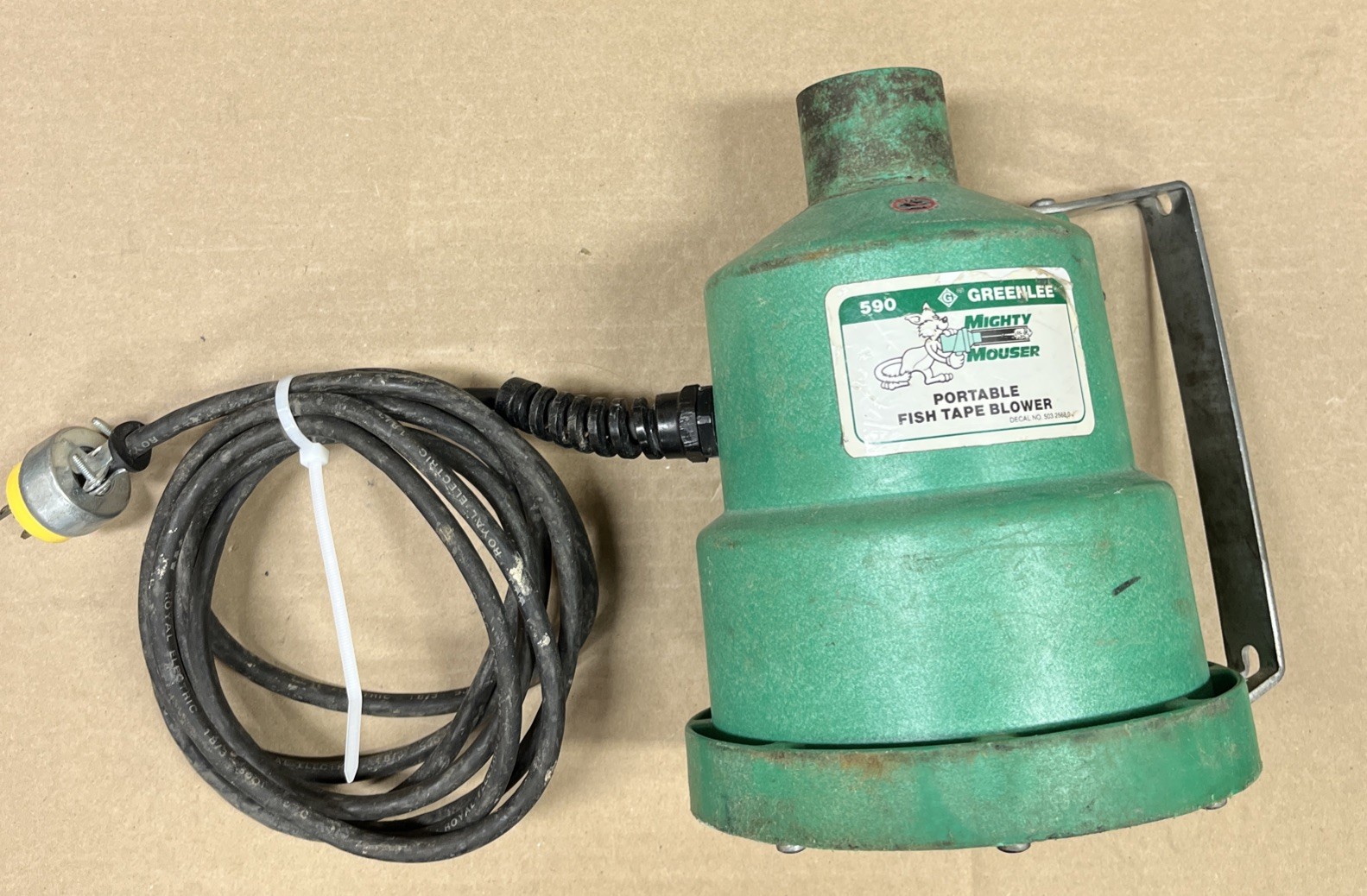 Greenlee 590 Mighty Mouser 120v Green Portable Fish Tape Blower Motor