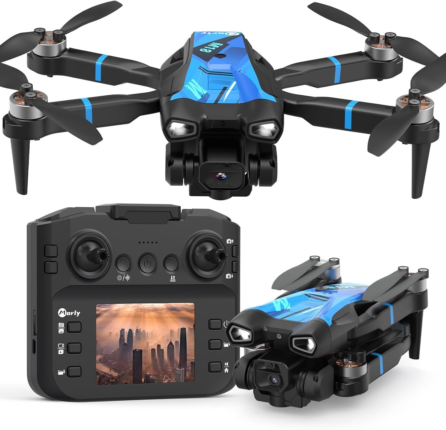M18LCD Drone with 4K Camera for Adults Drone with Screen on Controller Brushless