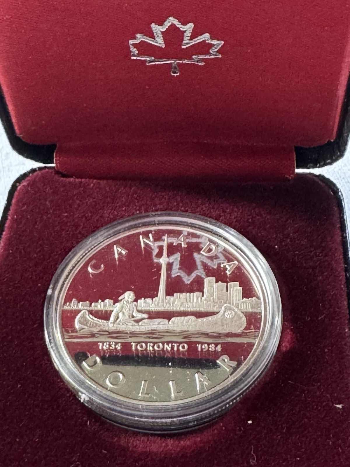 1984 Canada 1 Dollar Silver Proof Coin Toronto