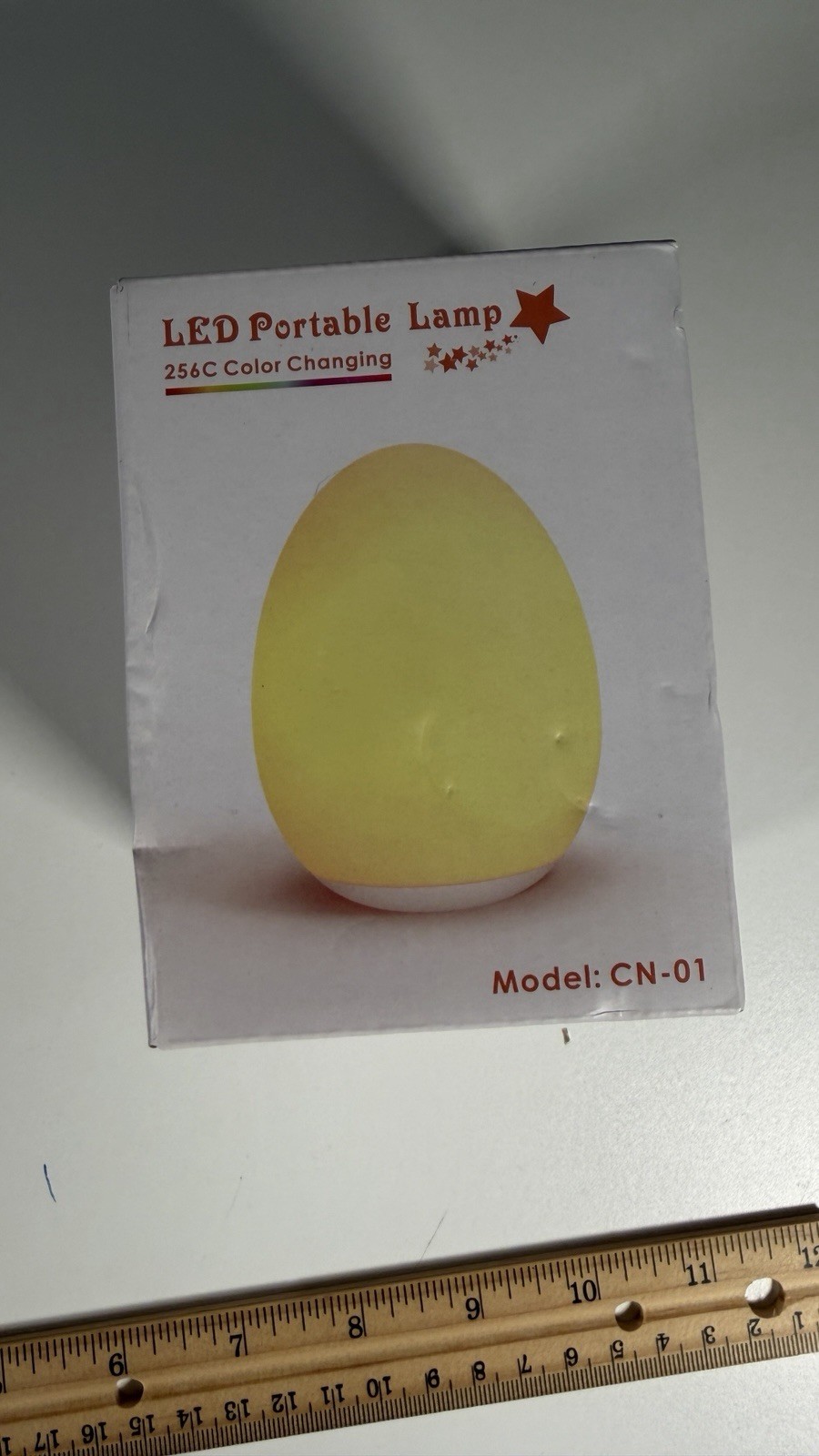 256C Color Changing LED Portable Night Light Lamp CN-01 Battery Free Standing