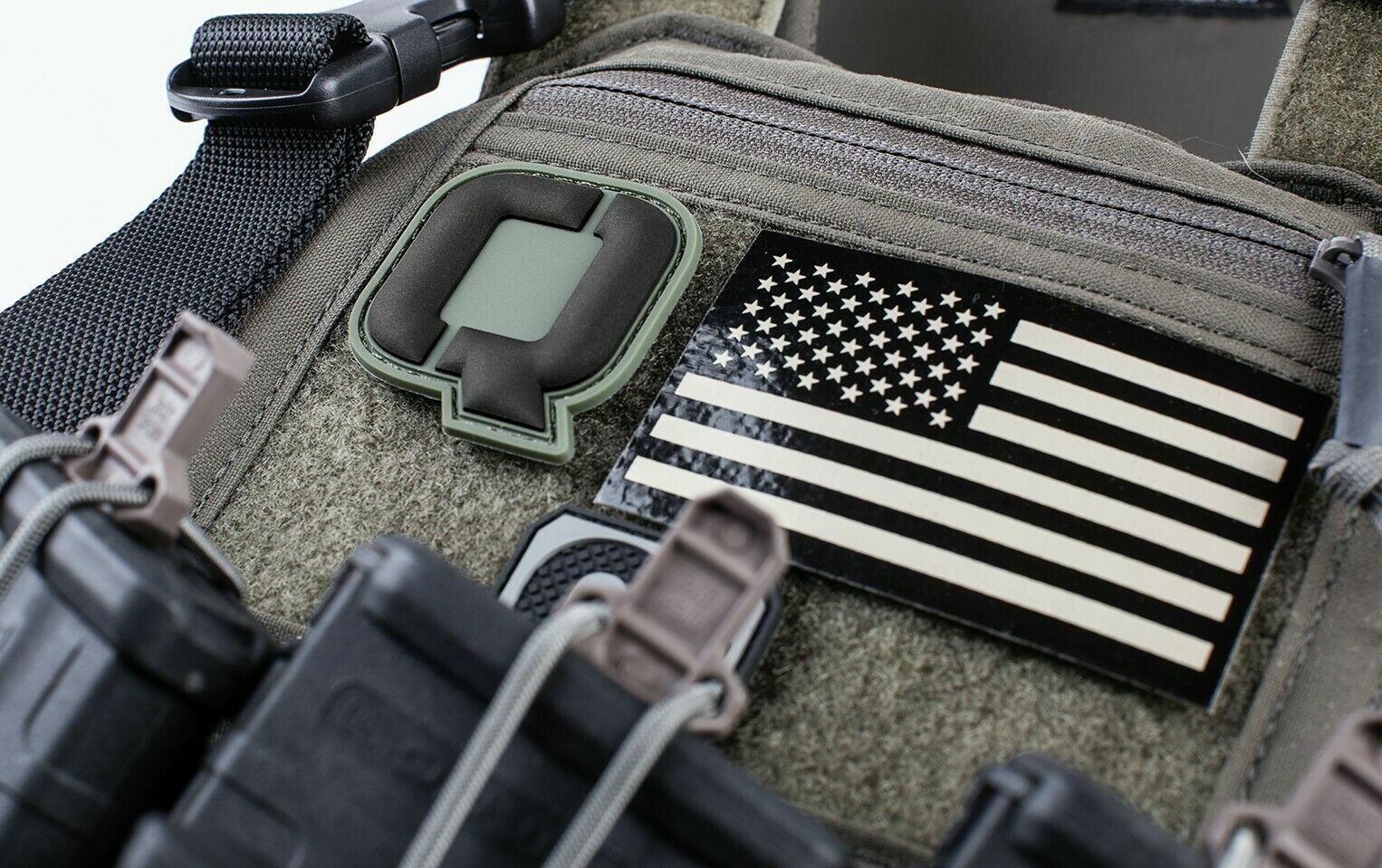 QUADRANT Q - PVC Tactical Morale Patch With Hook Backing USA SELLER!