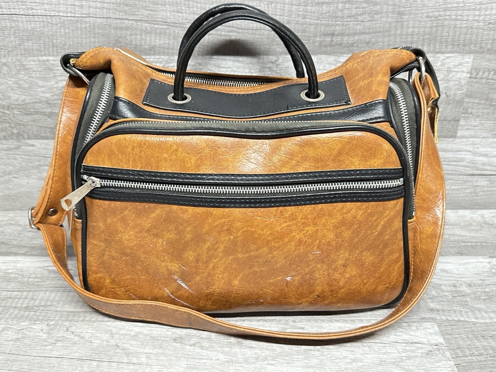 Vtg SAMIGON Black Leather Camera Case EXCELLENT Condition!!!