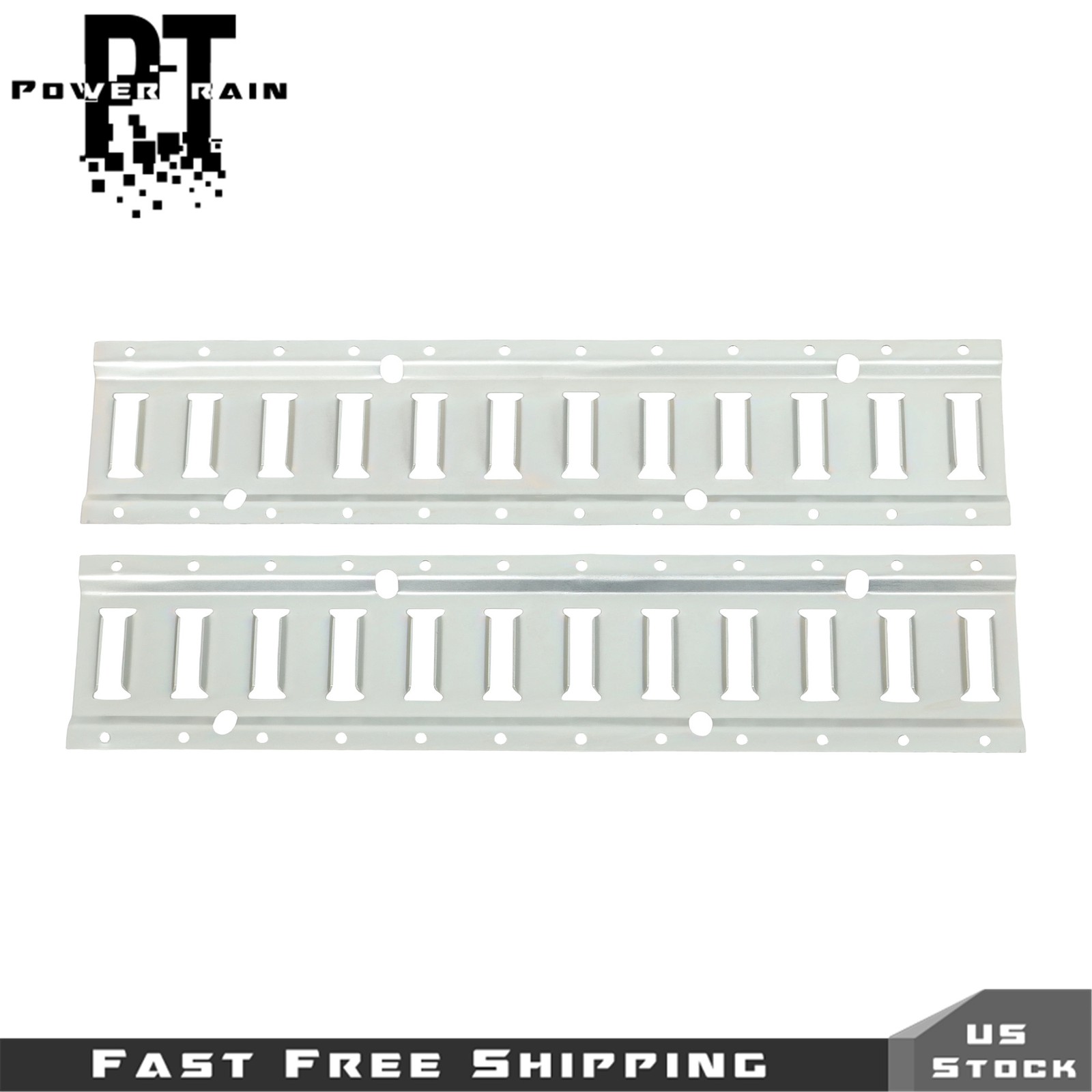 Fit For Garages Trailers E Track Tie Down Rail Kit 8× 2' E-Track Bar Rails