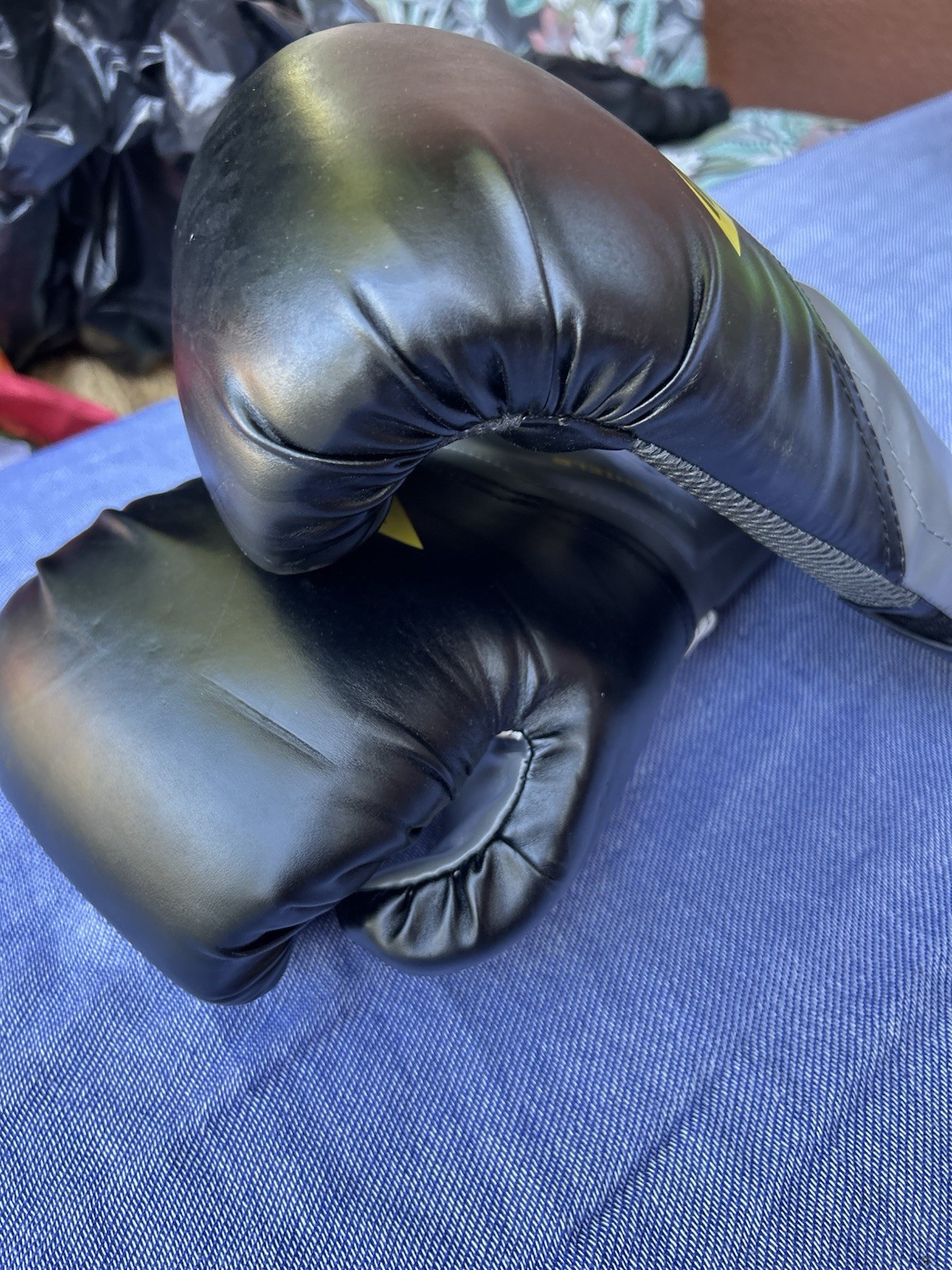 Everlast Training Boxing Gloves Pro Style Elite Evershield 16 Ounces Black Gray