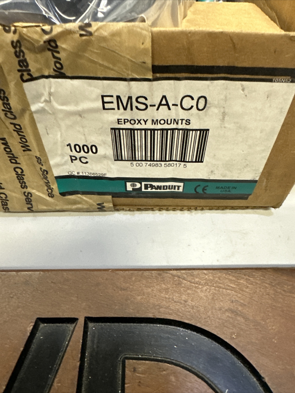 Panduit Cable Tie Mount Epoxy Qty100 EMS-A-CO S37