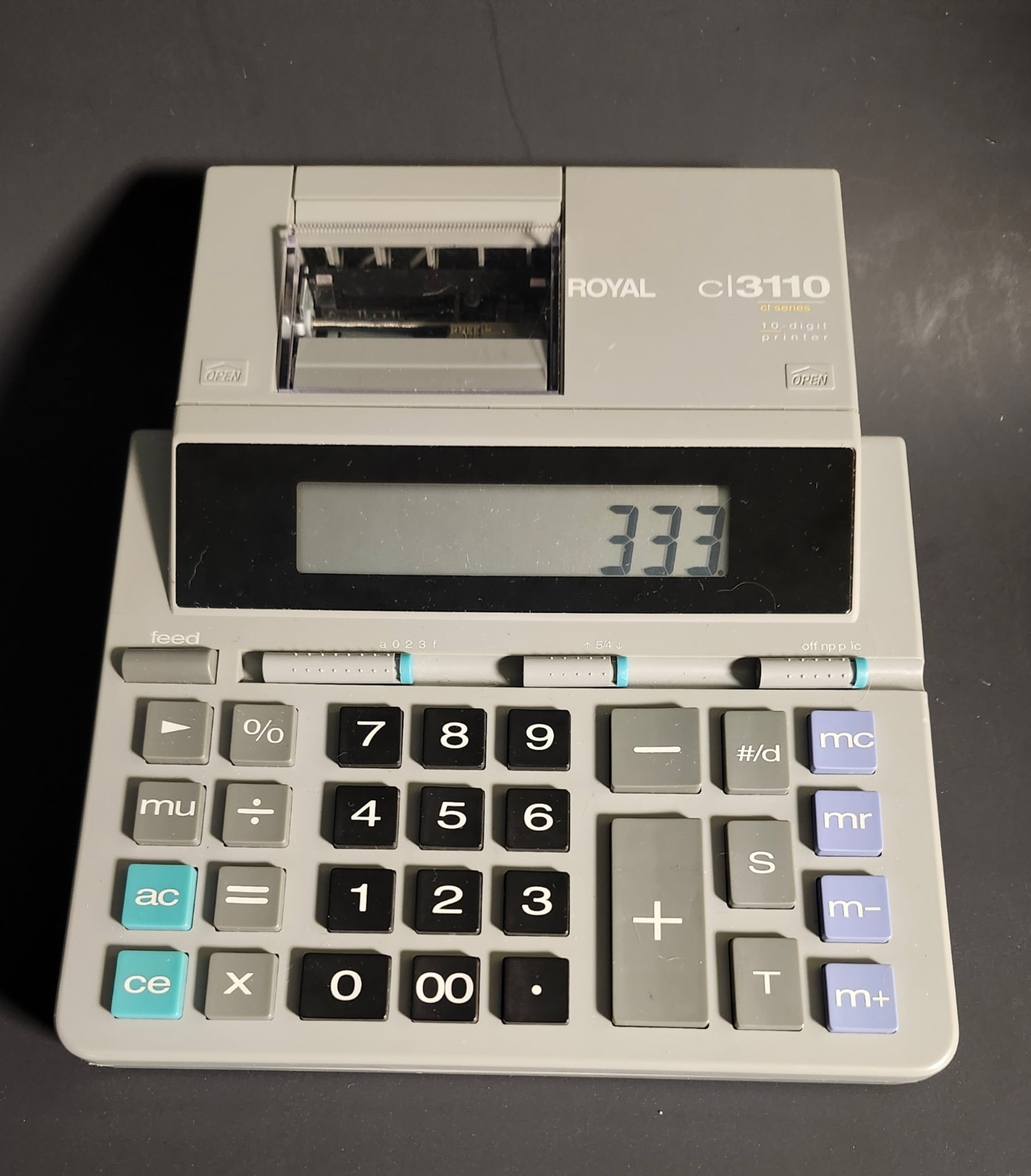 Royal CI3110 10-digit desktop printing calculator