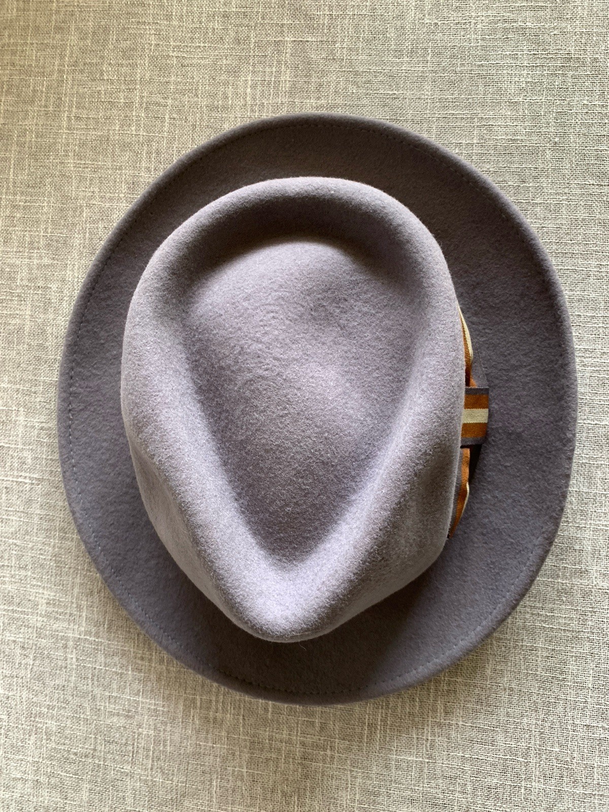 Borges & Scott Gray Fedora Doyle Wool Felt Hat US 7 UK 6 7/8 Small (56cm) Mint