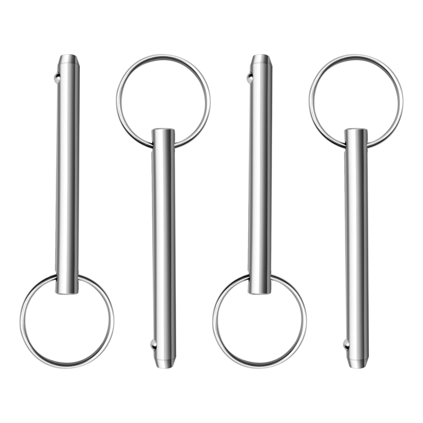 4 Pcs Quick Release Pin, Diameter 1/4"(6.3mm), Overall Length 2.56"(65mm), Us...