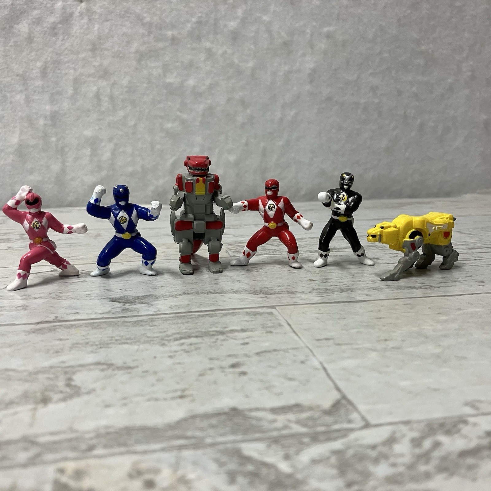 Vintage 1994 Bandai Power Rangers MMPR MORPHIN PVC Micro Mini Figure Lot Of 6
