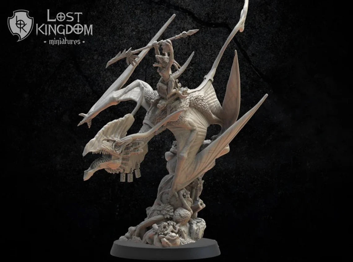 Metzli The Ruthless - 28-32mm Cuetzpal Empire - Resin Tabletop Miniature