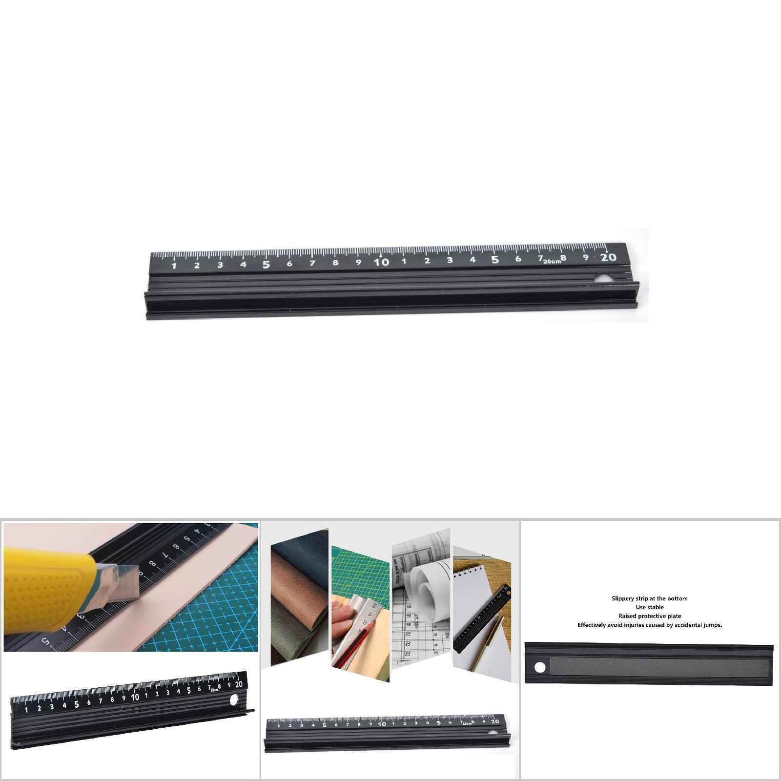 (20cm)Cutting Ruler L Type Measuring Tool Hardware Accessory For Length New