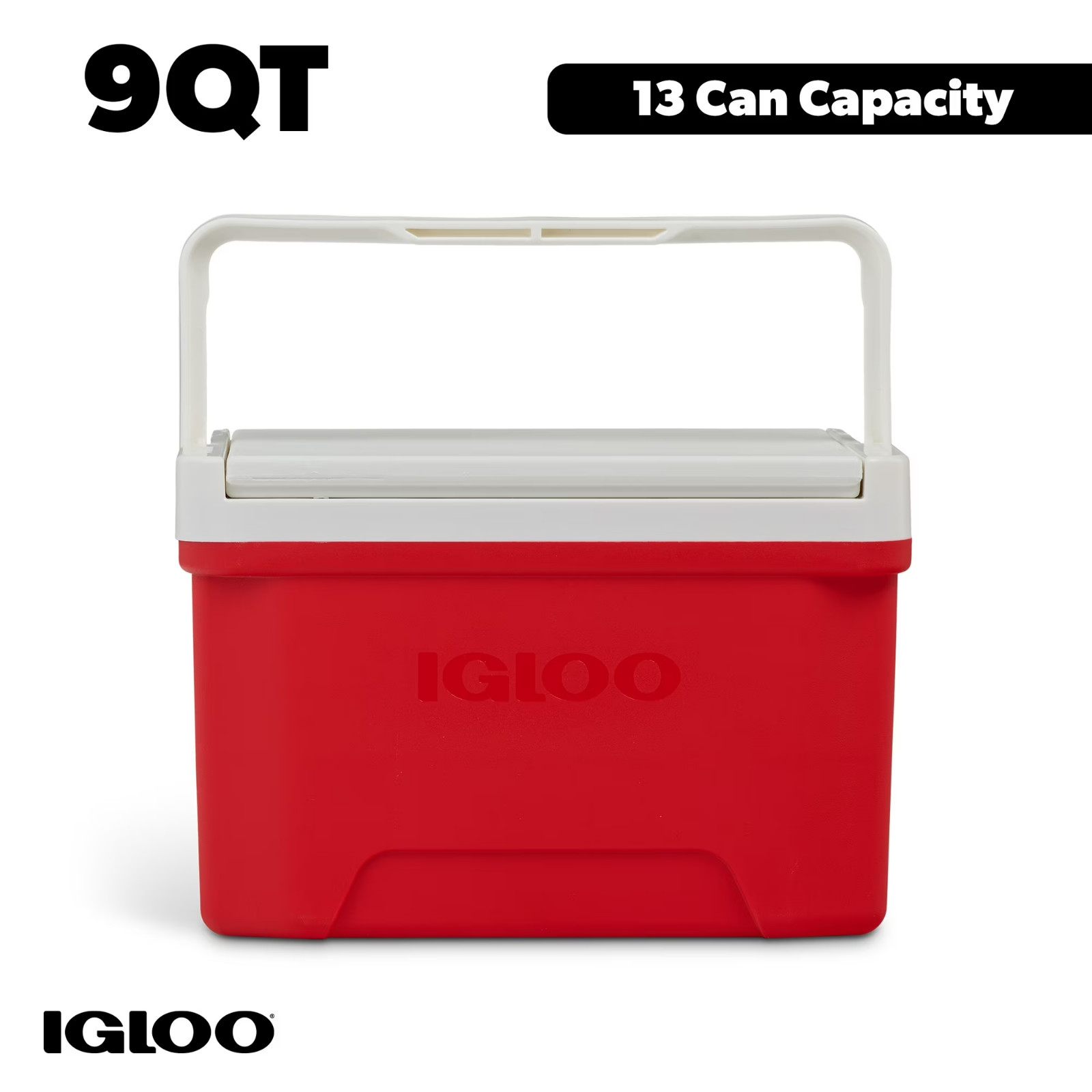 Igloo Laguna 9 Quart Cooler Red Ice Chest 13 Can Capacity Portable Cooler