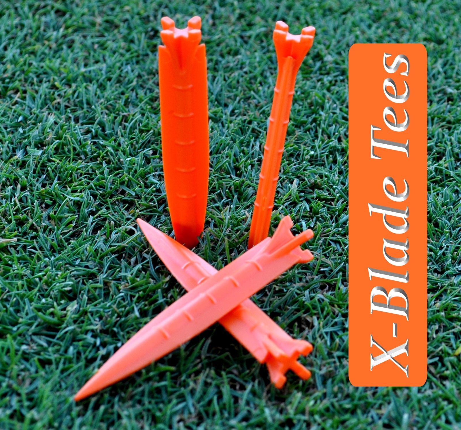 X BLADE GOLF TEES - Unbreakable plastic 3 1/2" - MULTI Color