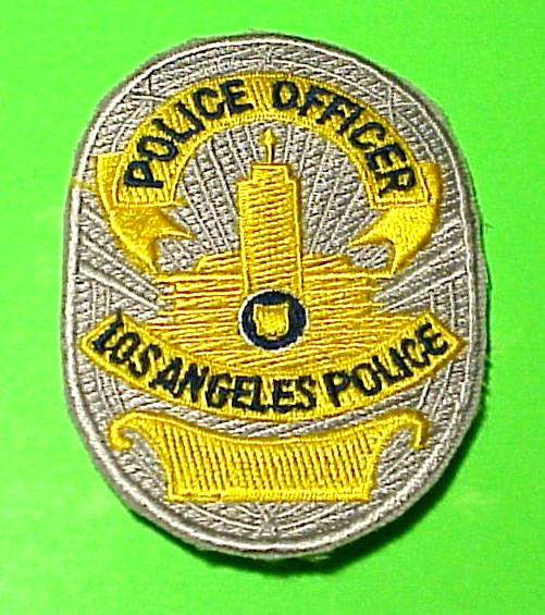 LOS ANGELES  CALIFORNIA   CA   3"  VINTAGE CAP / VEST OFFICER POLICE PATCH VAR.