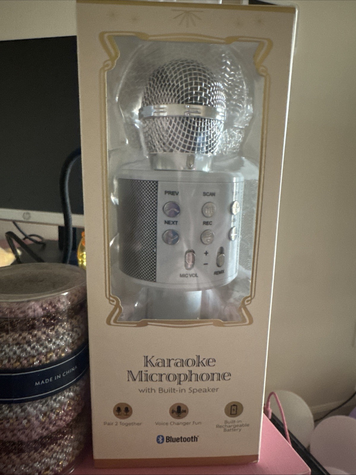 Vivitar Wireless Bluetooth Karaoke Microphone Portable Handheld Speaker USB New