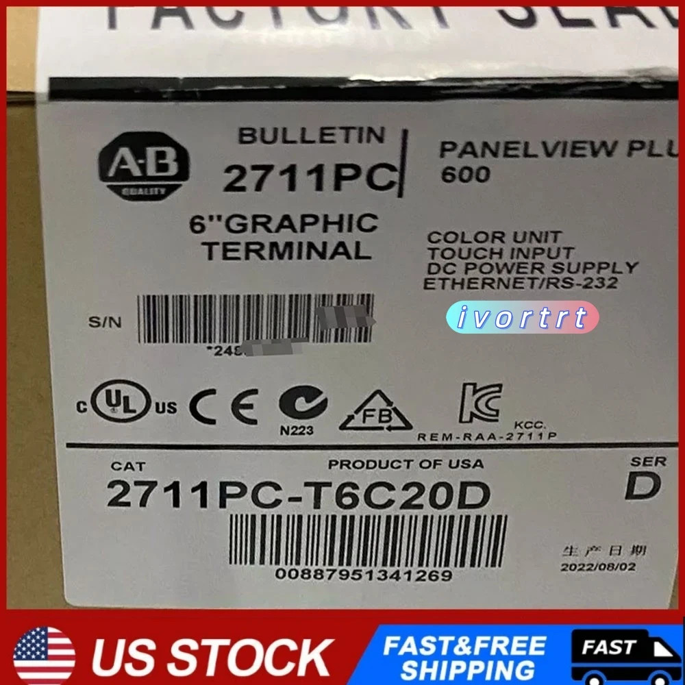Brand New unopened A-B 2711PC-T6C20D Best Quality PanelView Fast ship US STOCK