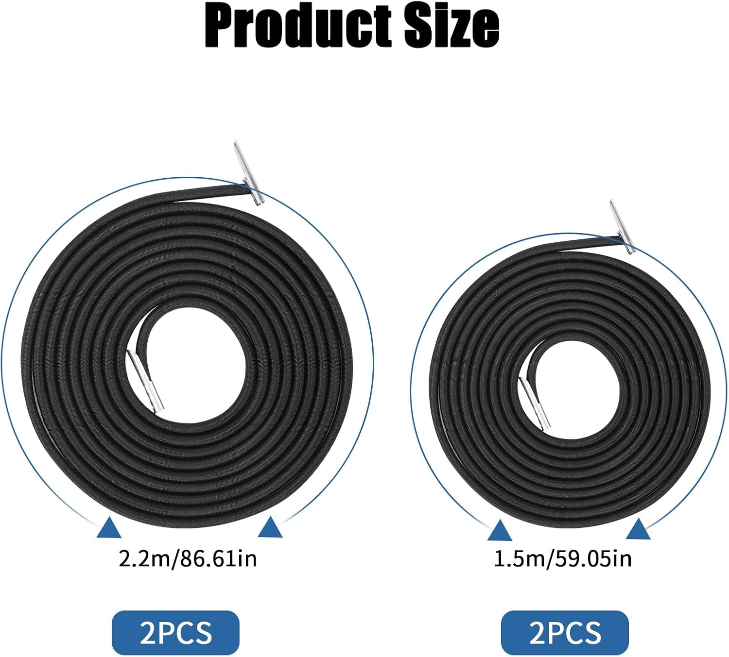 4 Pack Upgraded Black Gravity Chair Replacement Cord Zero Gravity Chair Repla...