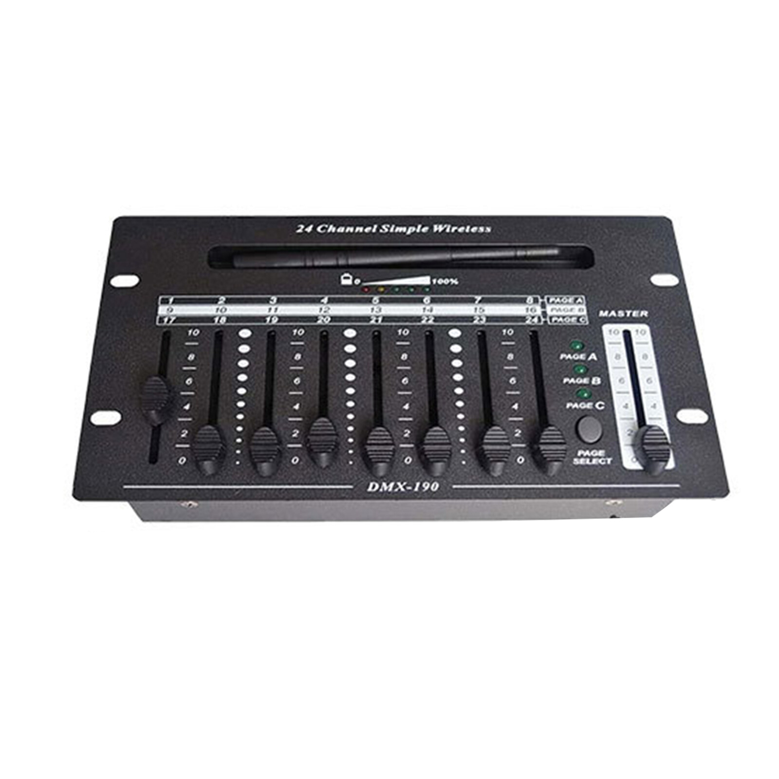 24 channel 2.4G wireless dmx 512 controller battery console for dj stage light