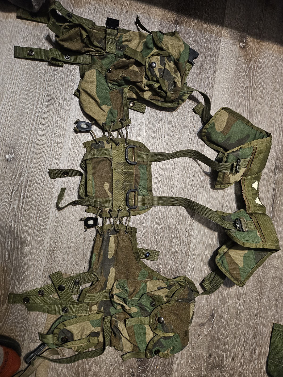 Specialty Plastic Products Inc Tactical Vest Large Woodland Camo, Lbv