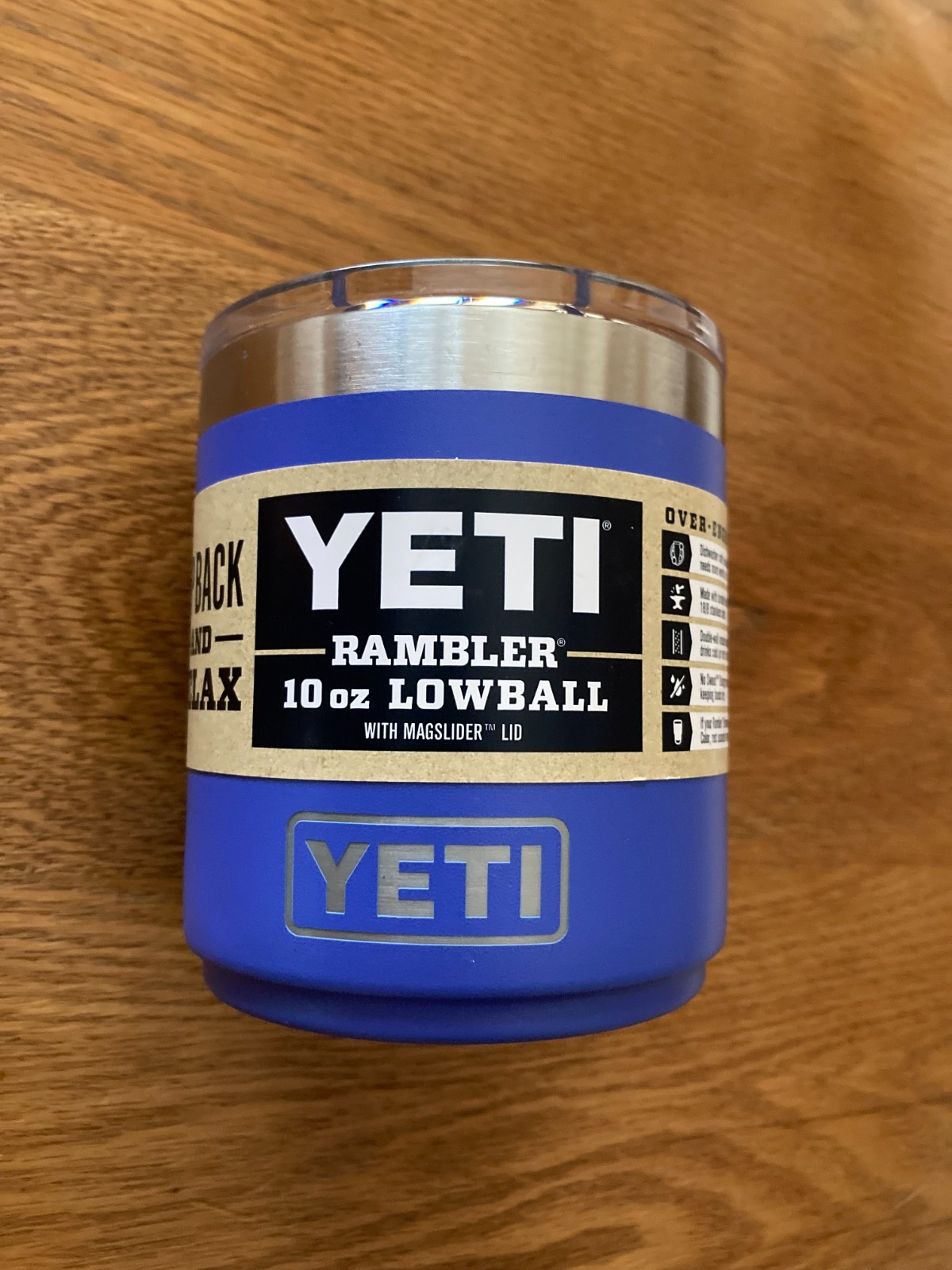 YETI Rambler Lowball Stainless Steel Insulated Cup Tumbler 10 oz LID INCLUDED