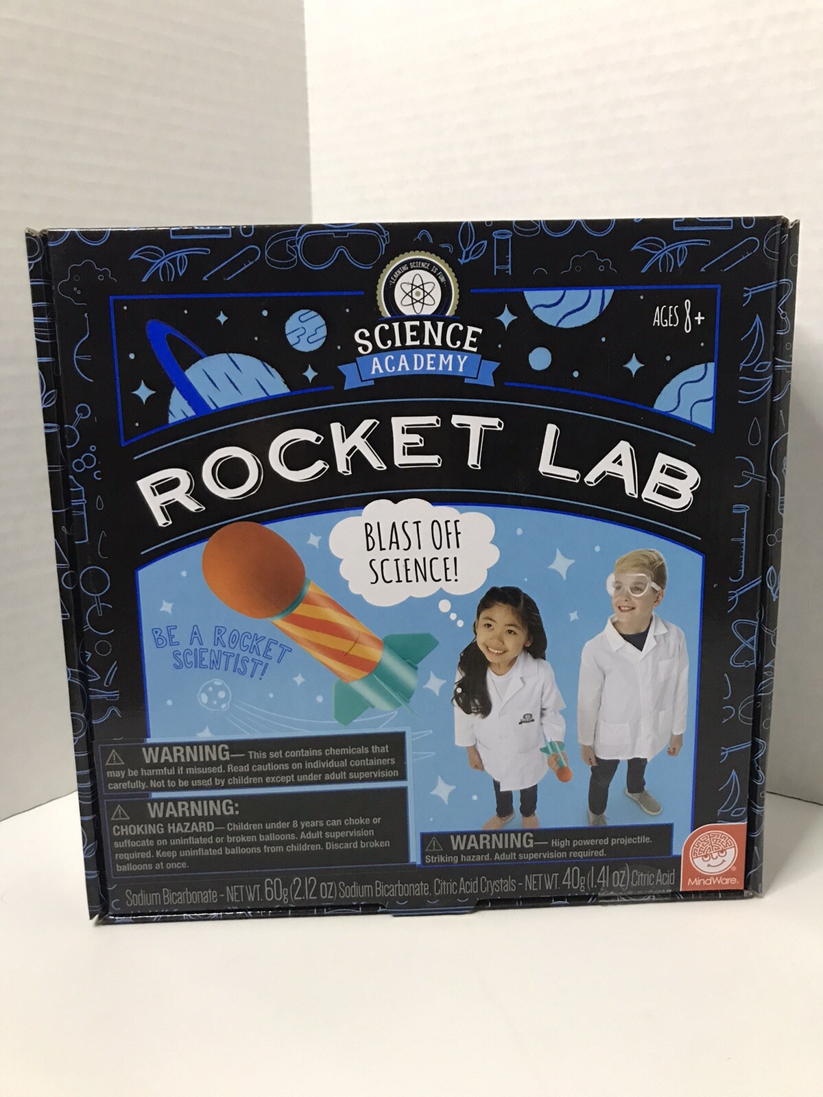 Mindware Science Academy Rocket Lab New Kids Learning Building 2 Rockets