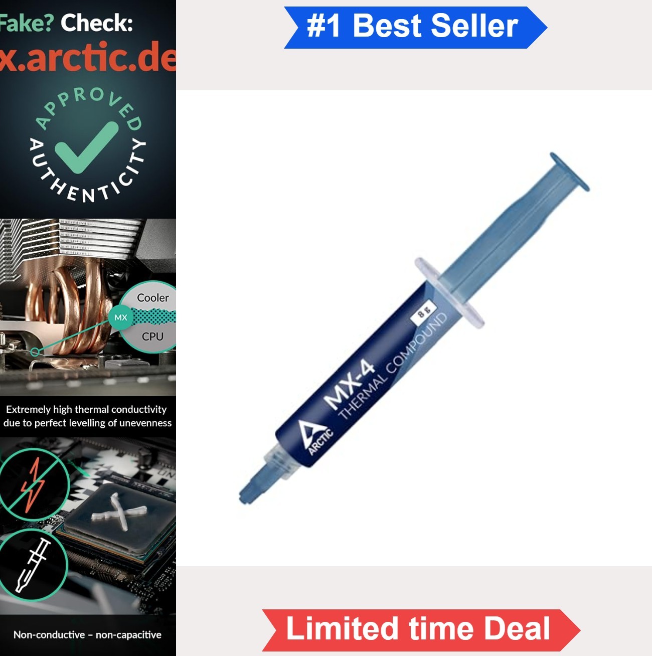 Thermal Paste 8g High Thermal Conductivity For CPU GPU Non-Conductive Carbon