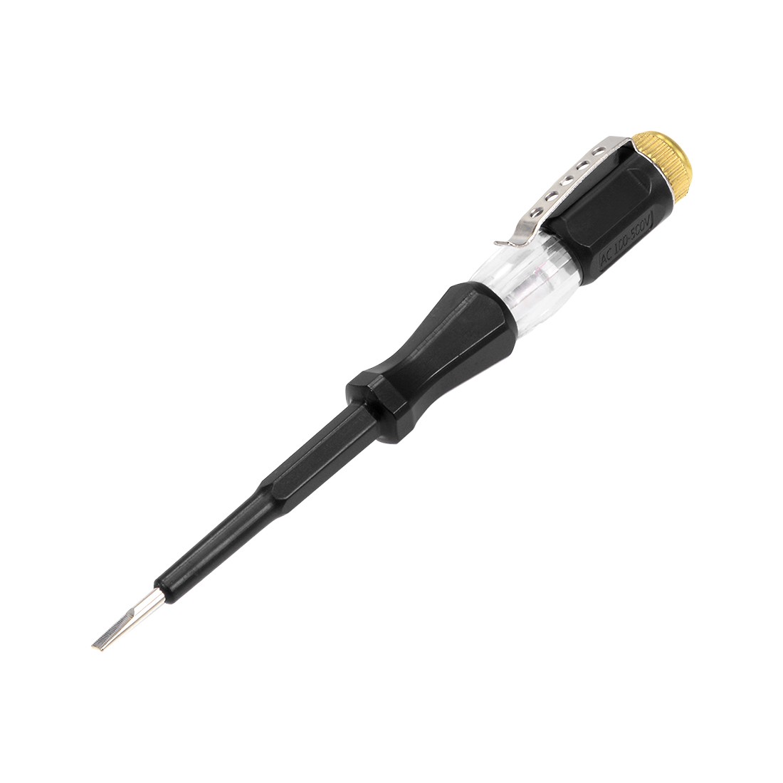 Circuit Tester, 3mm Slotted Screwdriver Voltage Tester Pen AC100-500V
