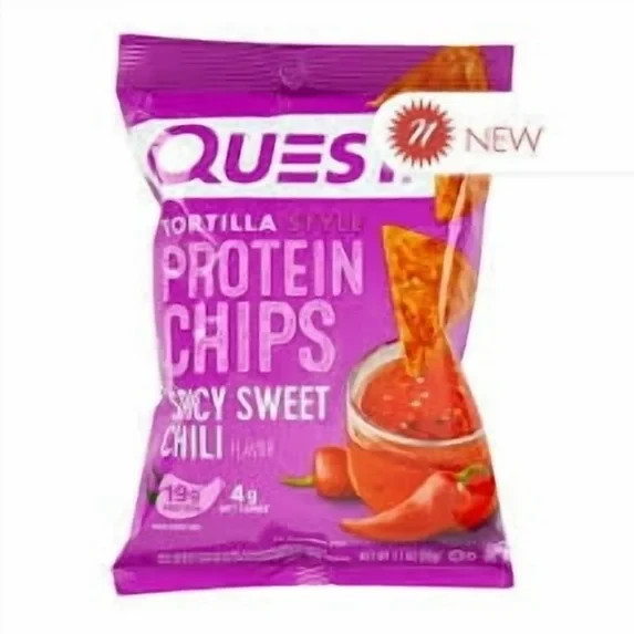 Quest Spicy Sweet Chili Protein Chips Tortilla Style 8 ct 1.1 oz Bags