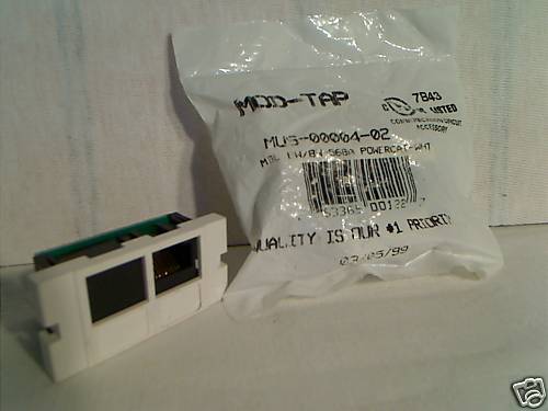 Mod-Tap Molex MUS-00004-02 2 port  8 conductor 568A Pow