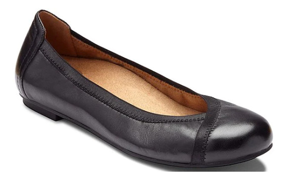 Vionic Caroll Ballet Flat Black Comfort Shoe Women's sizes 5-11 NEW!!!!