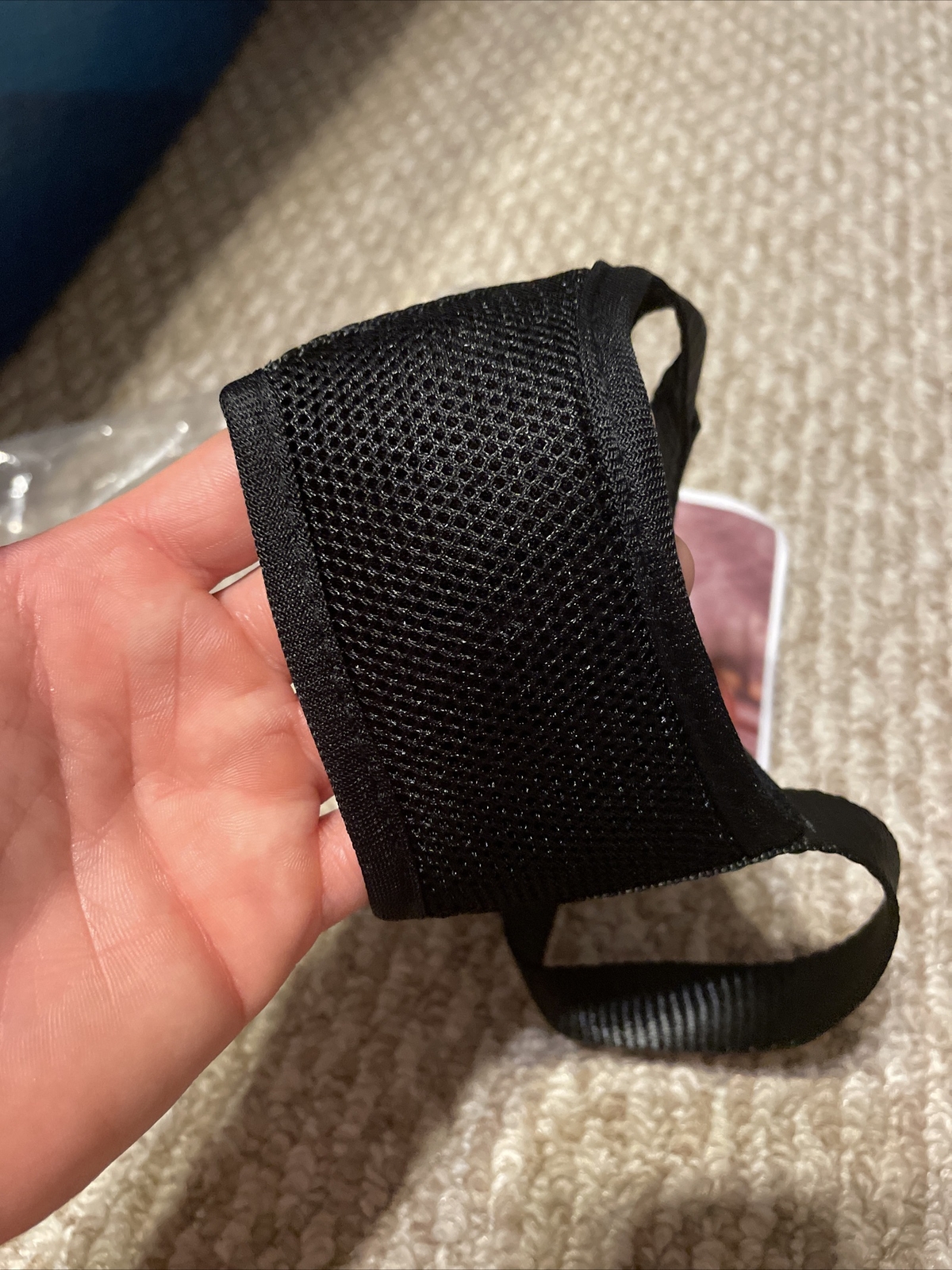 LEPARK Soft Dog Muzzle Adjustable Black L New