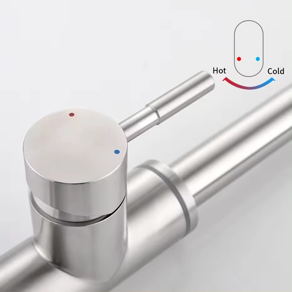 Touch Kitchen Faucet, 2 Modes Pull Down Sprayer, With Temperature LED Activated