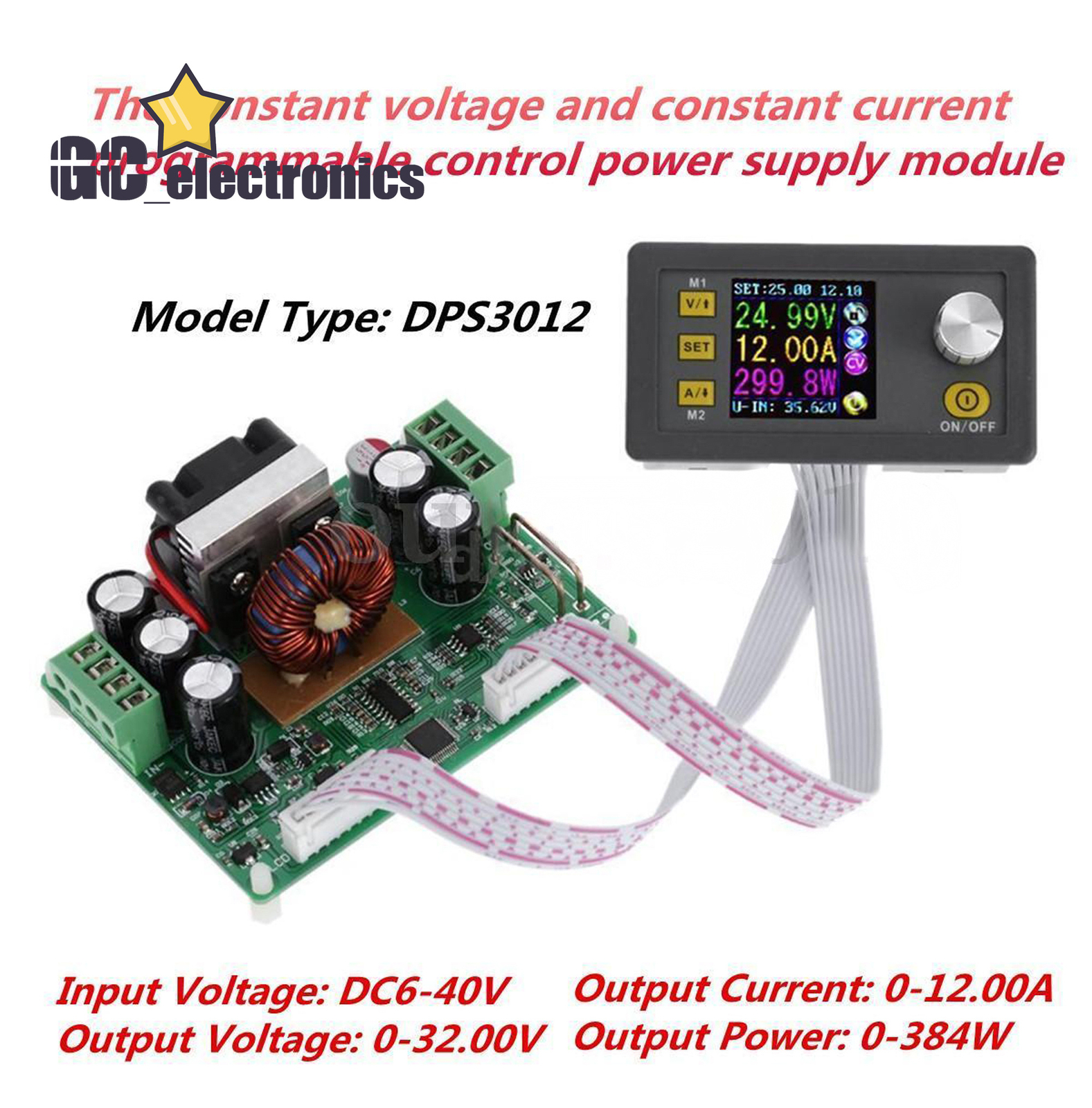 DPS3012/ DPS5015/ DPS5020 Adjustable Regulated LCD Digital Power Supply Module