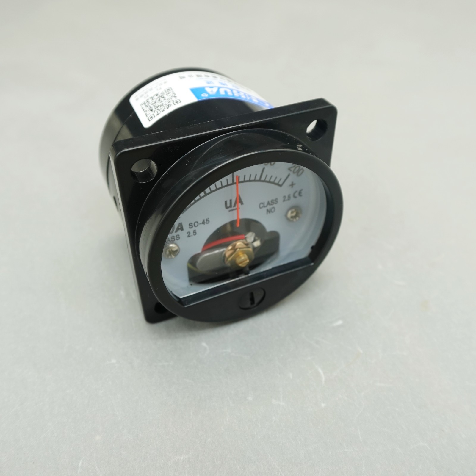 1pc DC Minus Zero Plus -200uA-0+200uA Ammeter Panel AMP Current Meter SO-45