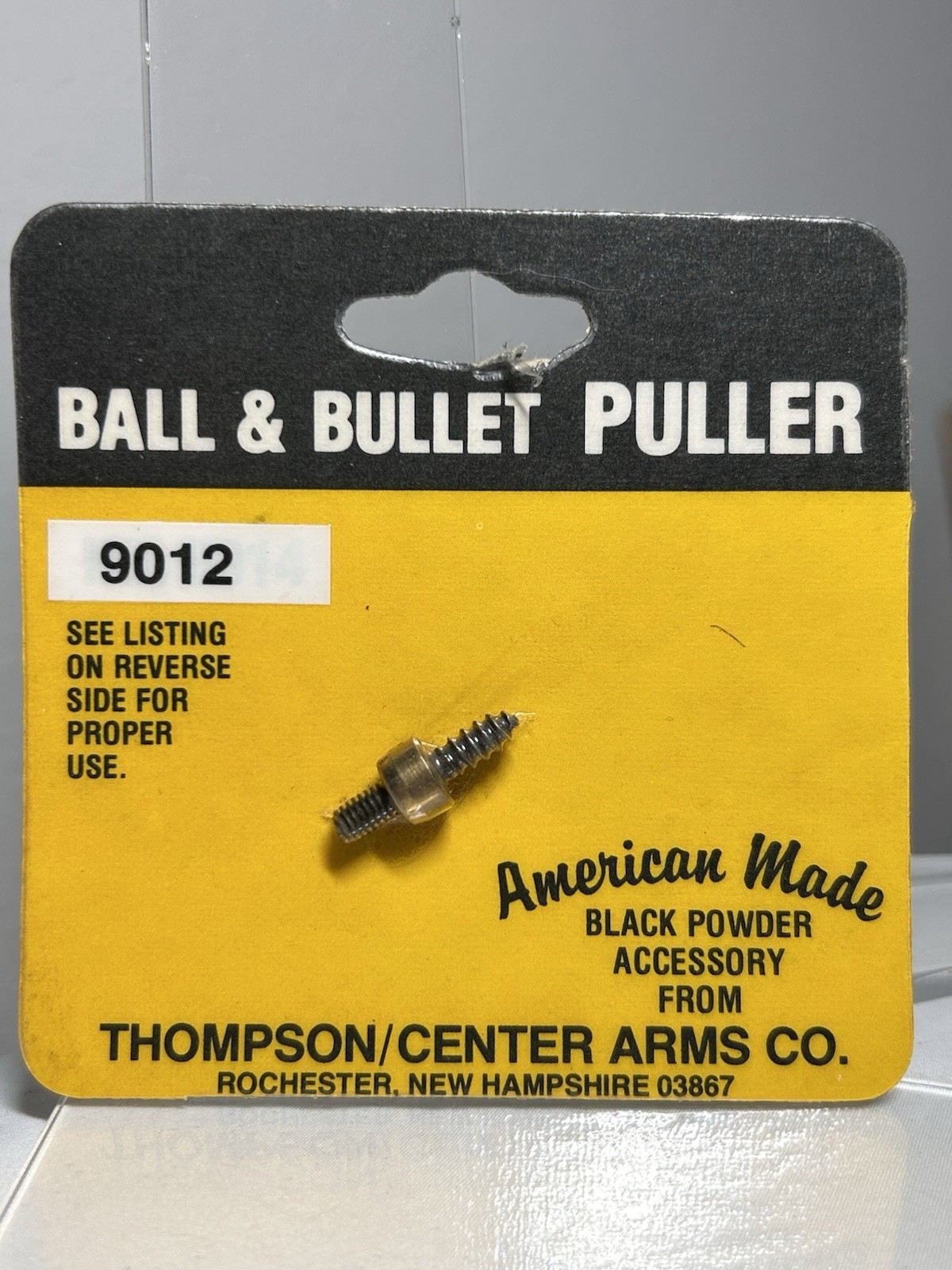 Thompson Center Ball & Bullet Puller 9012 ~ .36 Caliber Black Powder ~ NOS