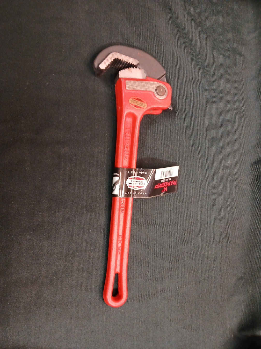 NOS Rigid Rapid Grip H.D. 14 pipe wrench USA