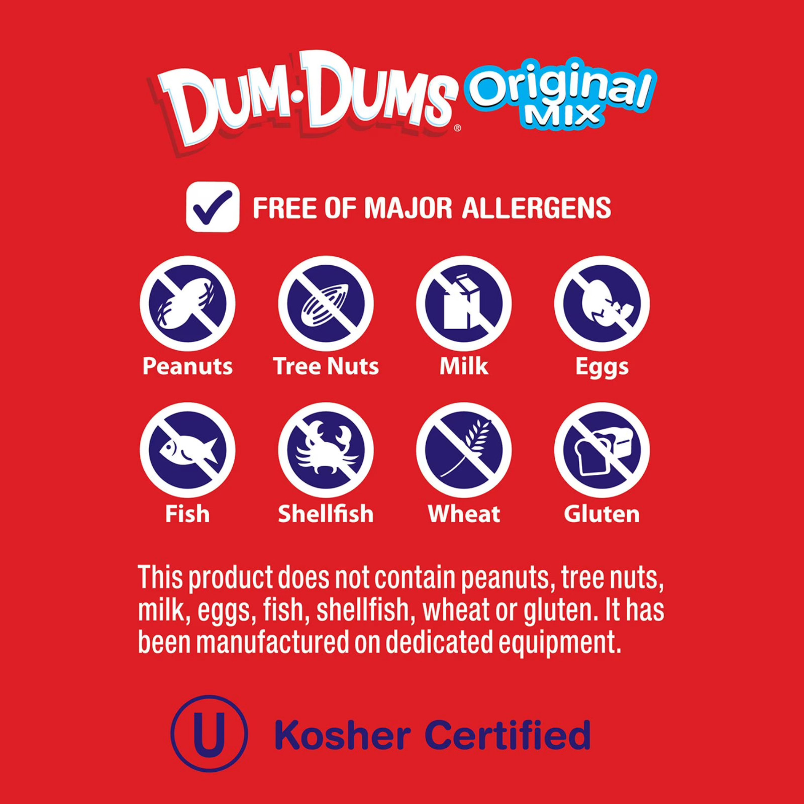 Dum Dums Original Mix Lollipops 2 LB Bulk Assorted Candy Made in USA