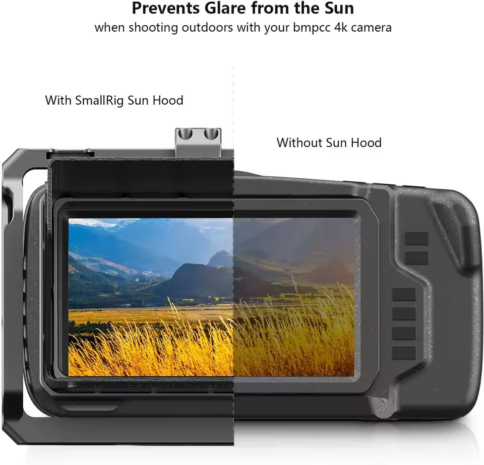 SmallRig BMPCC 4K & 6K Camera Sun Hood Fr Blackmagic Design Pocket Cinema Camera