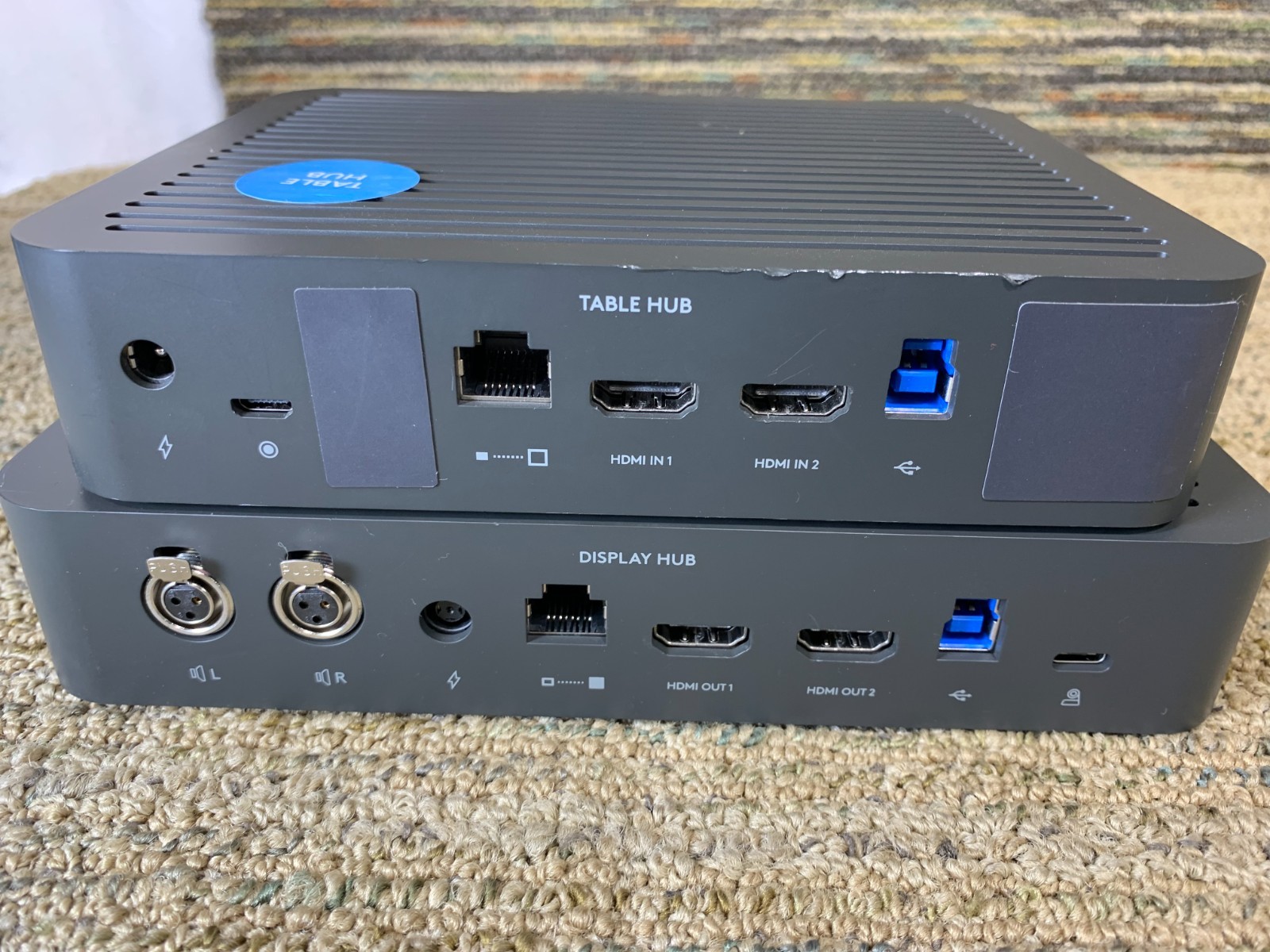 Logitech Rally V-U0047 Table Hub & V-R0009 Display Hub NO PSU's!