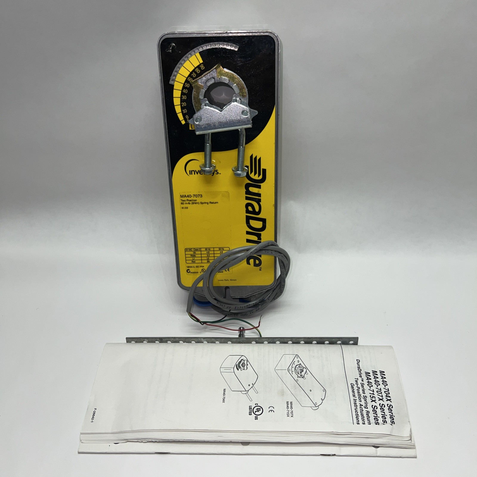 DuraDrive MA40-7073 Two Position Actuator Spring Return