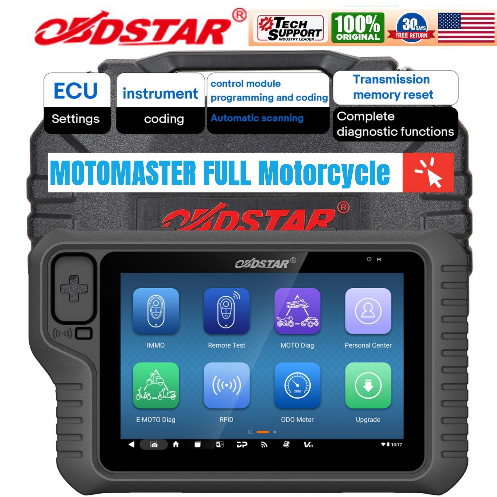 OBDSTAR MOTOMASTER STD/Full Version Motorcycle Diagnostic Scan Progarm of MS80