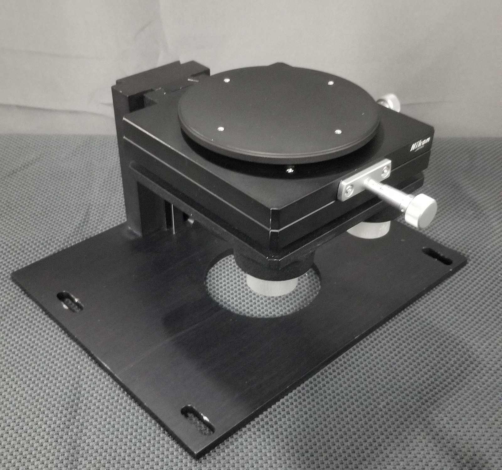 Nikon Interferometry Stage IF Tilting Rotating XY w/ Toolmaker Microscope Mount