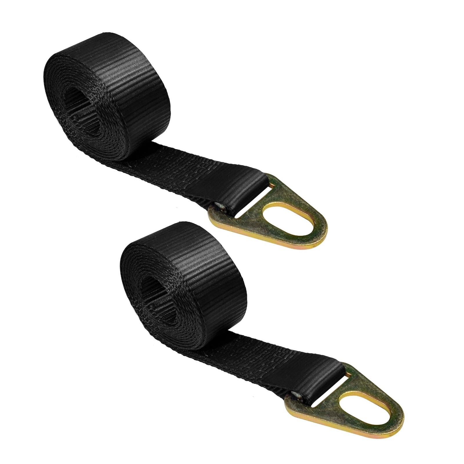 USA 2 Pack 2" x 10' Chevron Wheel Lift Lasso Strap w/ Keyhole For Auto Tie Down