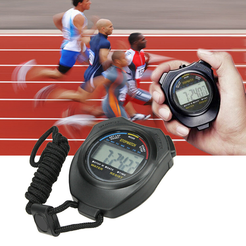 Digital Sport Stopwatch Timer Electronic Digital Countdown Timer and Stopwatch