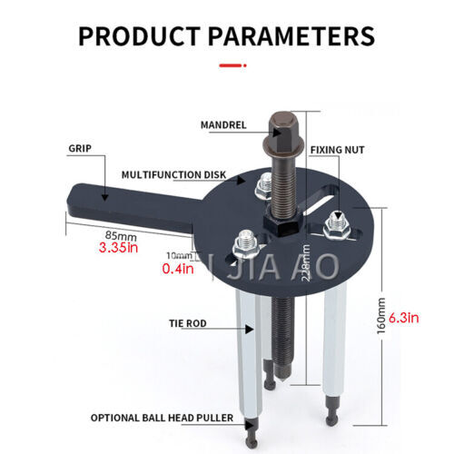 Bearing Disassembly Puller Inner Hole Puller Removal Tool Three-jaw Puller